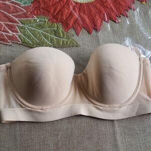 Lively Seamless Strapless Bra in Toasted Almond  New 36C